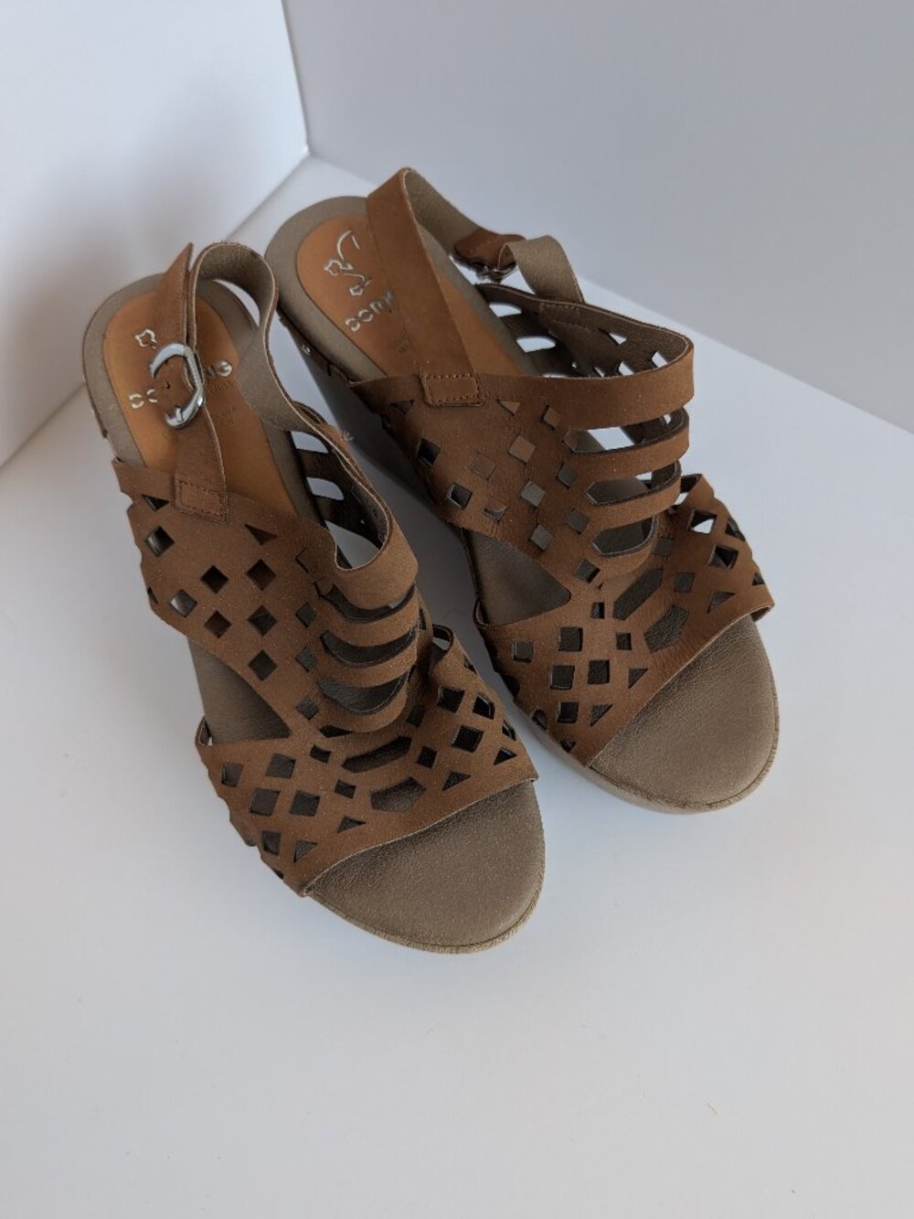 Dorking Platform Wooden Sandals Made in Spain Size 40